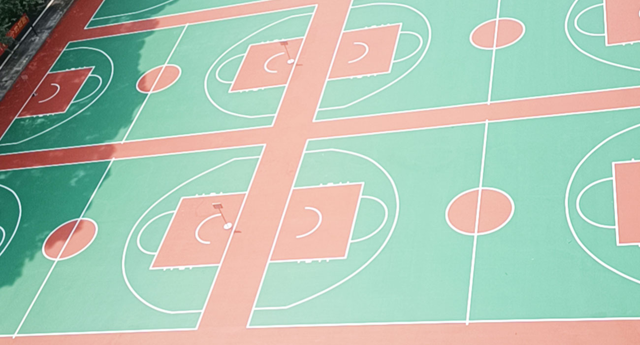 广州花都花广学校篮球场4000平方